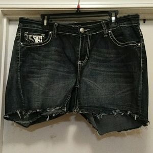 Denim shorts